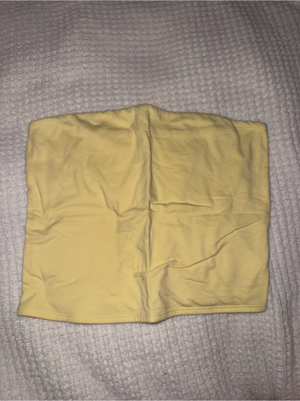 No Boundaries Pale Yellow Tube Mini Skirt